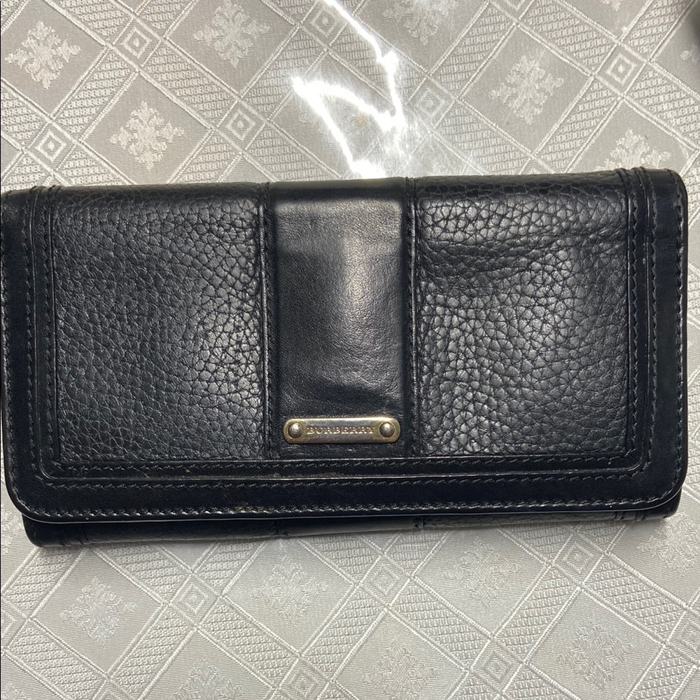 Burberry Black Leather Wallet